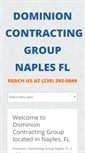 Mobile Screenshot of dominion-contracting.com
